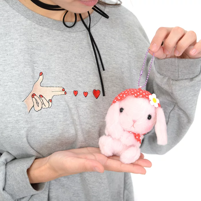 Amuse Pote Usa Loppy Zukin Rabbit Plush Collection (Ball Chain) - Image 25
