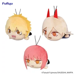 Furyu Chainsaw Man Denji/Makima/Power Lying Down Plush Toy Set
