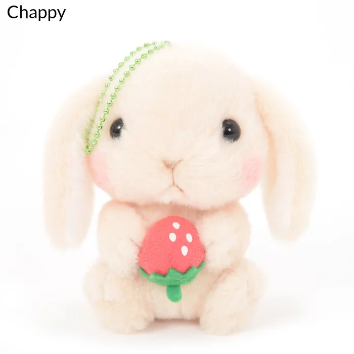 Amuse Pote Usa Loppy Strawberry Plush Collection (Ball Chain) - Image 4
