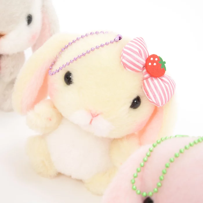 Amuse Pote Usa Loppy Strawberry Plush Collection (Ball Chain) - Image 12
