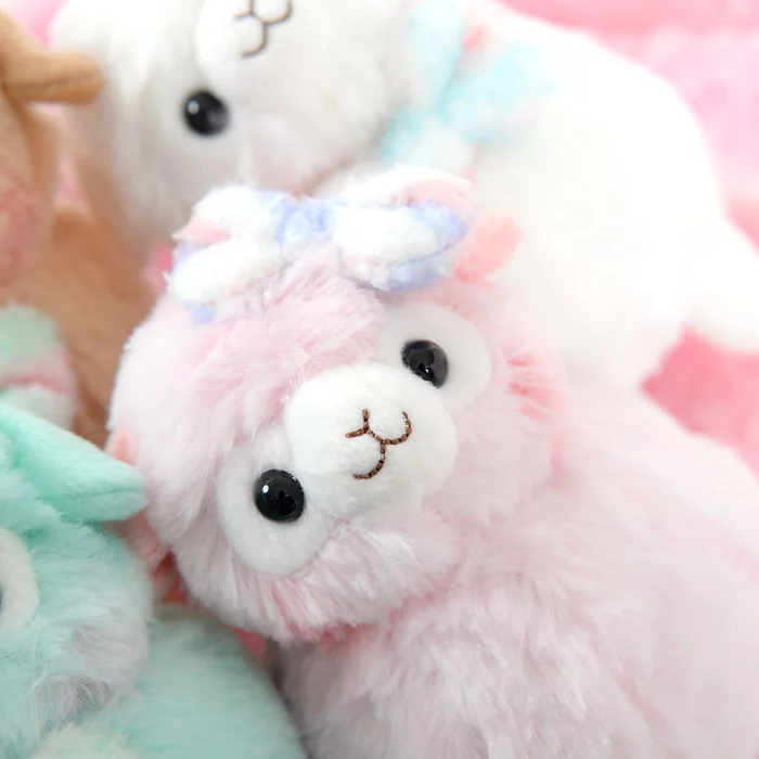 Amuse Alpacasso Kids Fuwamoko Ribbon Alpaca Plush Collection (Standard) - Image 3