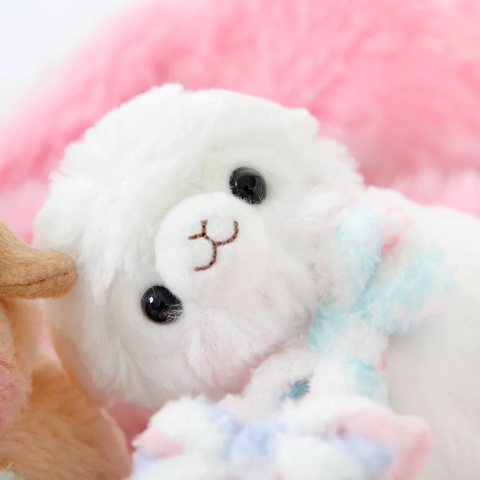 Amuse Alpacasso Kids Fuwamoko Ribbon Alpaca Plush Collection (Standard) - Image 4