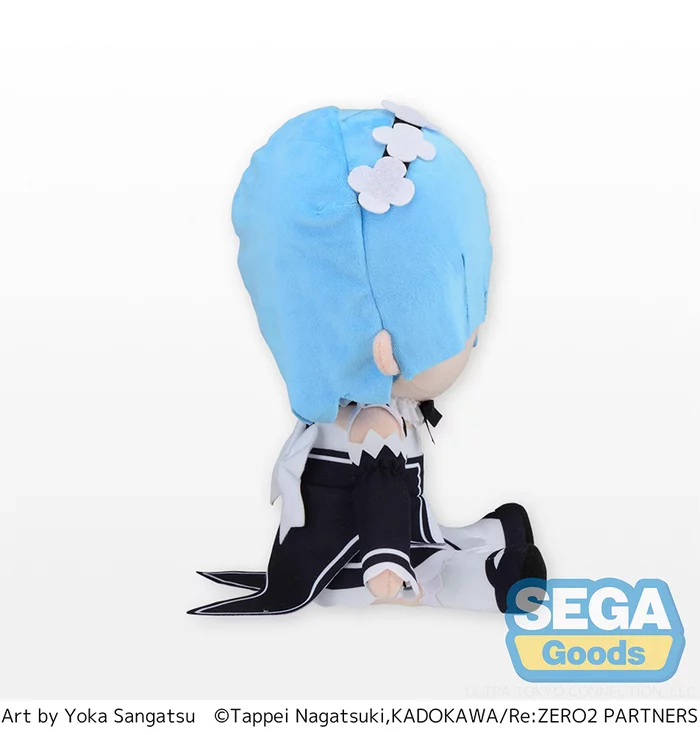 Sega Interactive Fuwapuchi Re:Zero -Starting Life In Another World- Rem Large Plush - Image 3