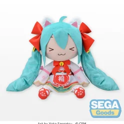 Sega Interactive Hatsune Miku: Maneki-Miku Ver. Fluffy Plush (LL)