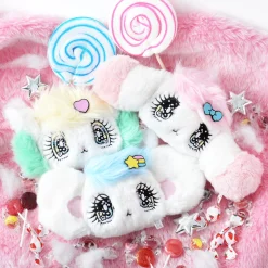 Yurie Sekiya Peropero Sparkles Plush Face Pass Cases