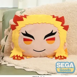Sega Interactive Charamaru Demon Slayer: Kimetsu No Yaiba Kyojuro Rengoku Premium Interior Cushion
