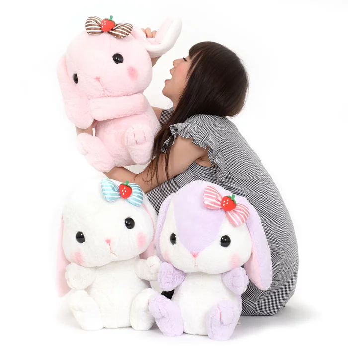 Amuse Pote Usa Loppy Strawberry Plush Collection (Big) - Image 14