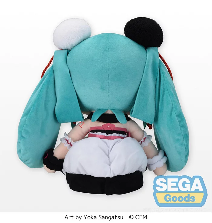Sega Interactive Hatsune Miku Panda Manju Ver. Fluffy Plush (XL) - Image 4