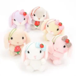 Amuse Pote Usa Loppy Strawberry Plush Collection (Ball Chain)