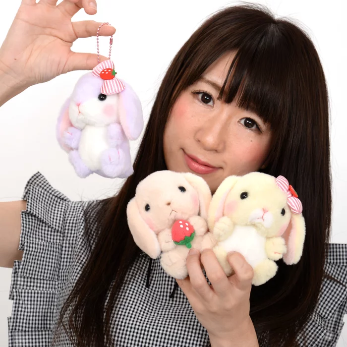 Amuse Pote Usa Loppy Strawberry Plush Collection (Ball Chain) - Image 26