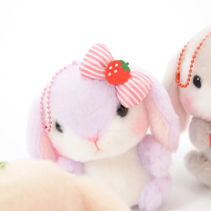 Amuse Pote Usa Loppy Strawberry Plush Collection (Ball Chain) - Image 13