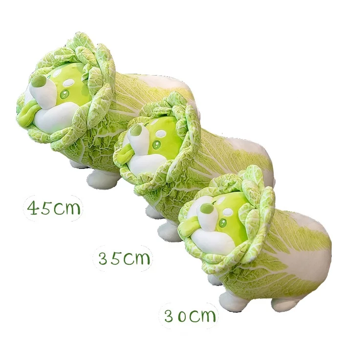 DODOWO Vegetable Fairy Series Cabbage Dog 45cm Plush - Image 4