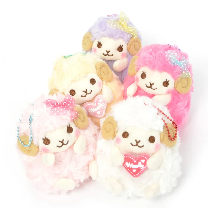 Amuse Heartful Girly Wooly Sheep Plush Collection (Ball Chain)