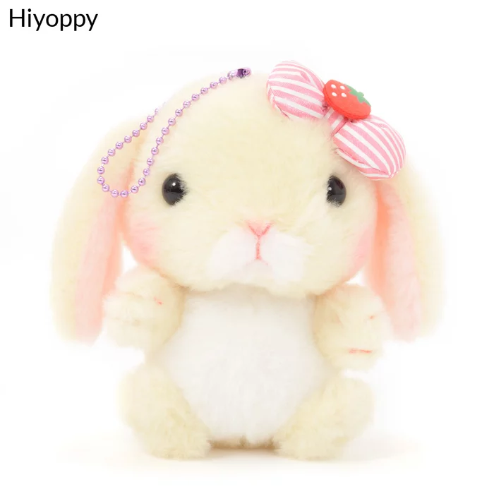 Amuse Pote Usa Loppy Strawberry Plush Collection (Ball Chain) - Image 8