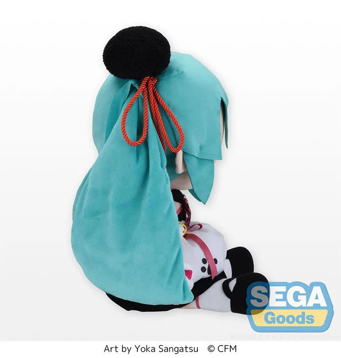 Sega Interactive Hatsune Miku Panda Manju Ver. Fluffy Plush (XL) - Image 3