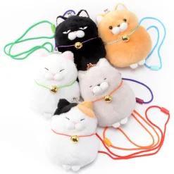 Amuse Hige Manjyu Cat Plush Coin Pochettes