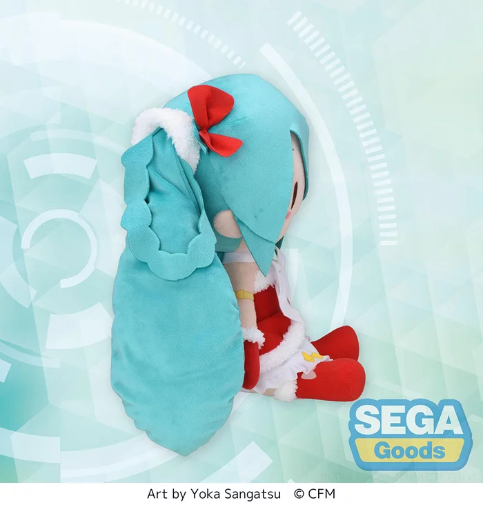 Sega Interactive SP Fluffy Plush Hatsune Miku: Christmas 2022 Ver. - Image 3