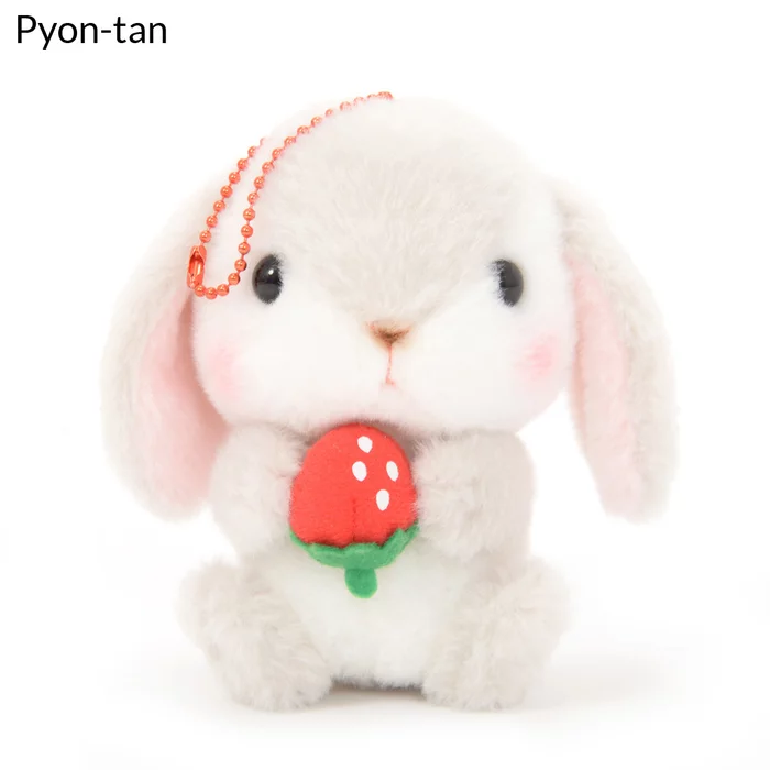 Amuse Pote Usa Loppy Strawberry Plush Collection (Ball Chain) - Image 7