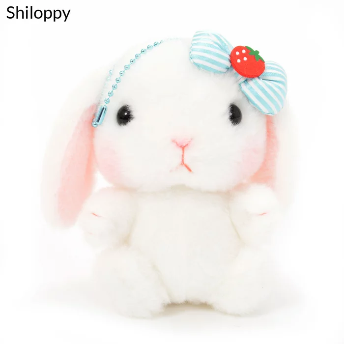 Amuse Pote Usa Loppy Strawberry Plush Collection (Ball Chain) - Image 3