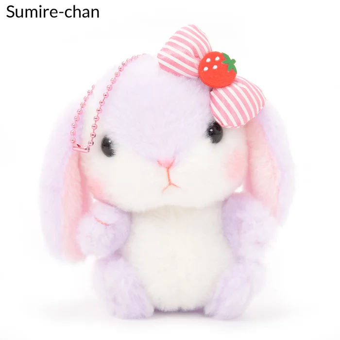 Amuse Pote Usa Loppy Strawberry Plush Collection (Ball Chain) - Image 6