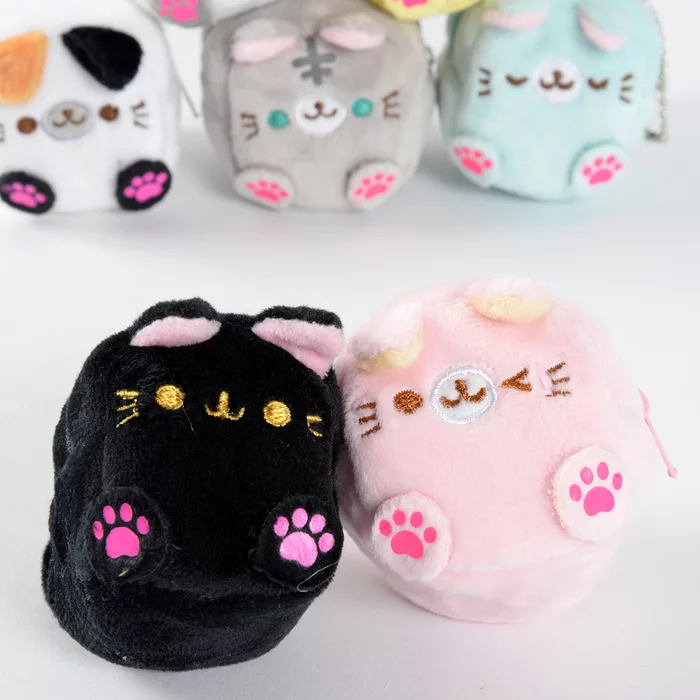 Square Cat Plush Coin Cases - Image 11
