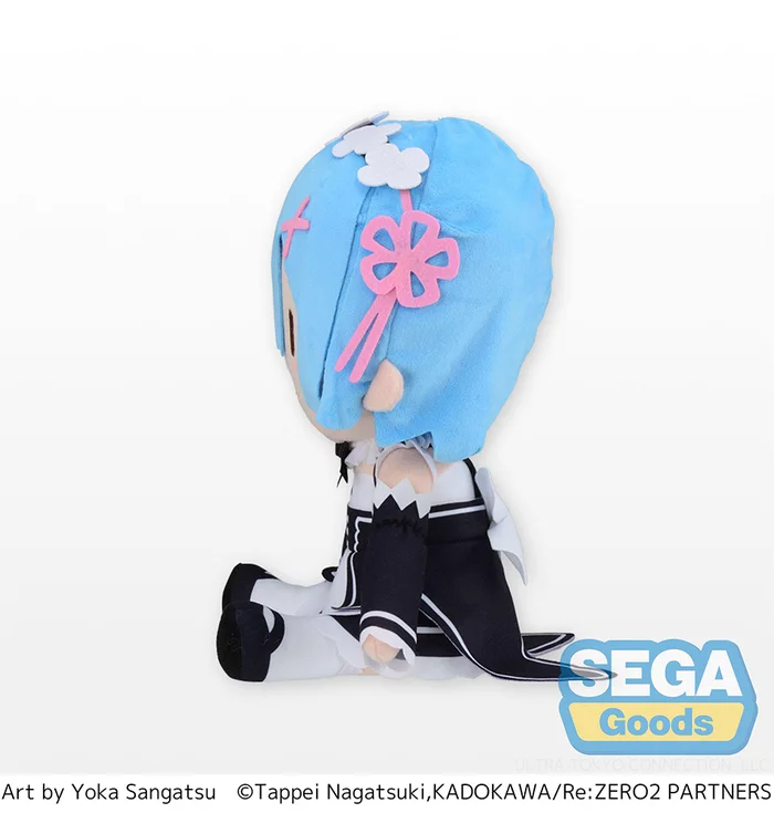 Sega Interactive Fuwapuchi Re:Zero -Starting Life In Another World- Rem Large Plush - Image 2
