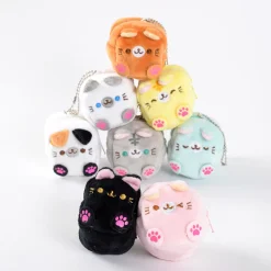 Square Cat Plush Coin Cases