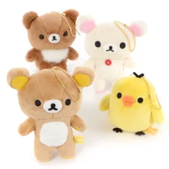 San-X Rilakkuma Korilakkuma To Atarashii Otomodachi Plush Keychain Collection